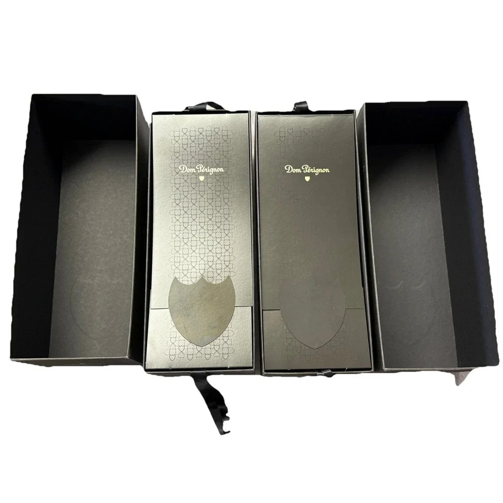2 Empty Don Perignon Champagne Brut  2010 Empty Boxes